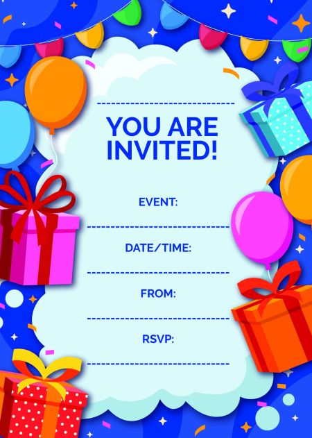 You Are Invited - Blue